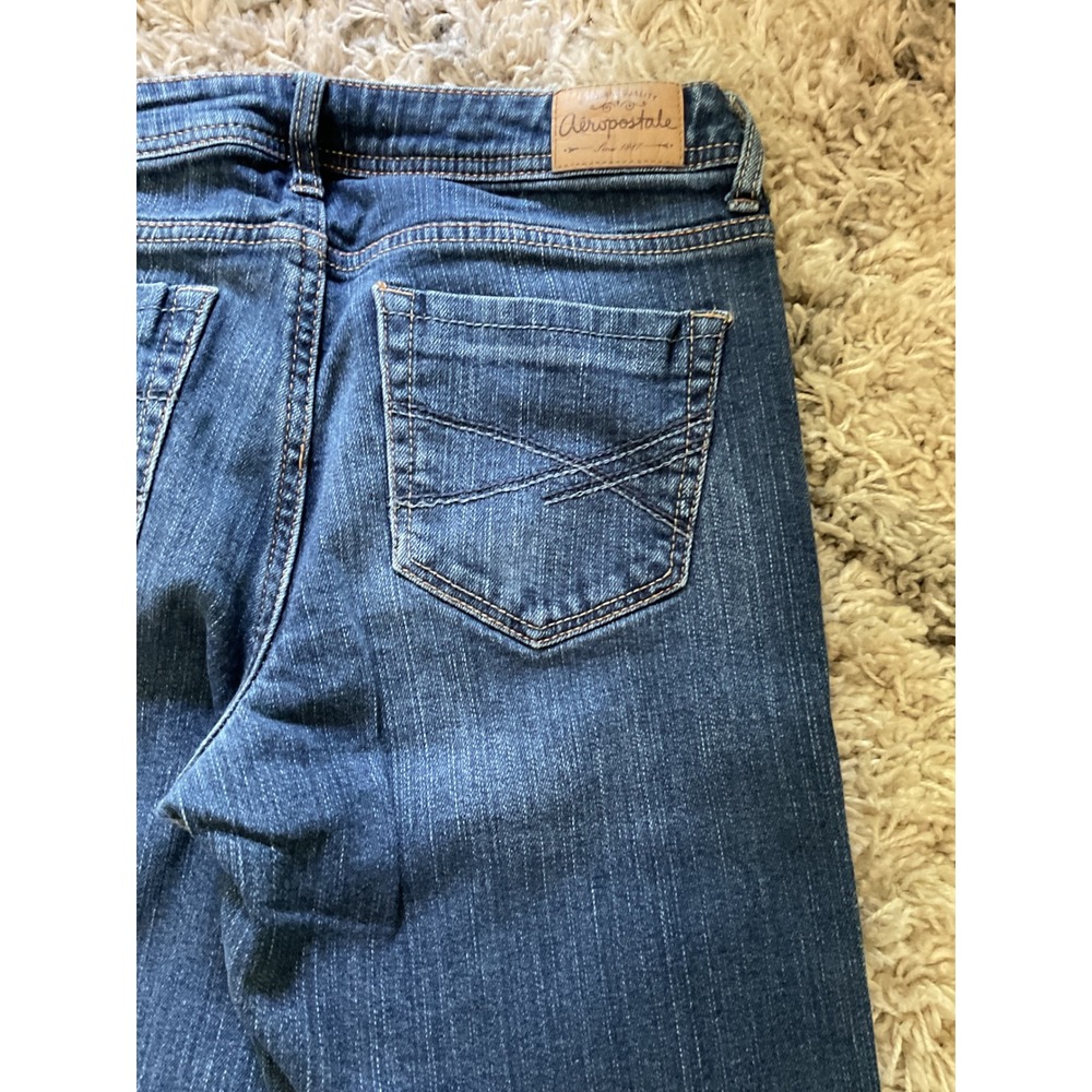 Aeropostale Chelsea Bootcut Jeans Womens 2 Regular Medium Wash Denim Blue 1935 - Picture 9 of 11